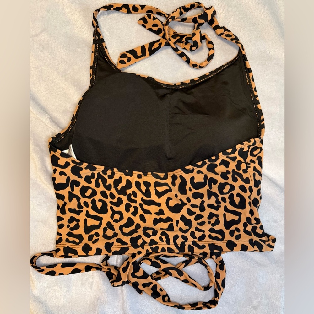 NWT Coral Reef Leopard Print Bikini Set - Picture 3 of 10